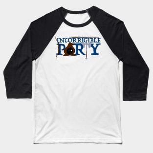 The Incorrigible Party logo Baseball T-Shirt